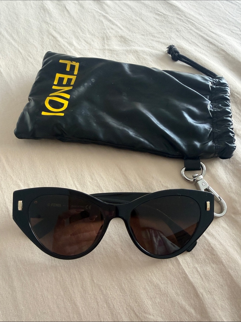 Fendi Black Cat-Eye Sunglasses
